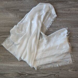 White Thin Pashmina